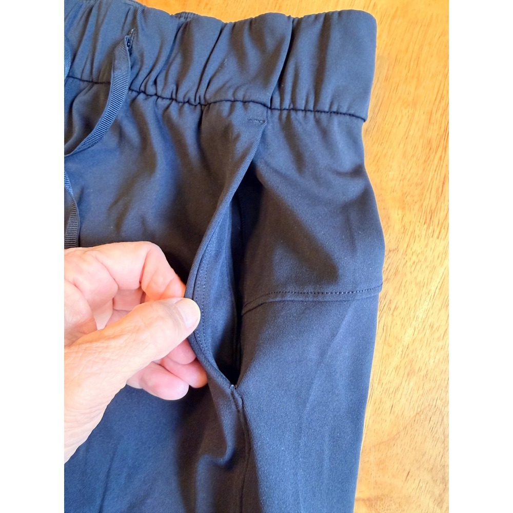 Lululemon On the Fly Short Black Luxtreme Drawstring Athletic Shorts Size 4 - Picture 7 of 8